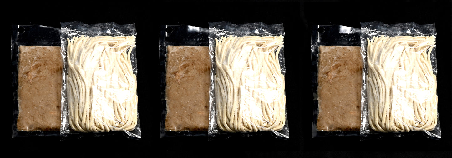 濃厚つけ麺・黒(カツオ)3食セット