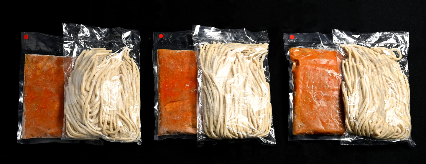 濃厚つけ麺・赤(旨辛)3食セット