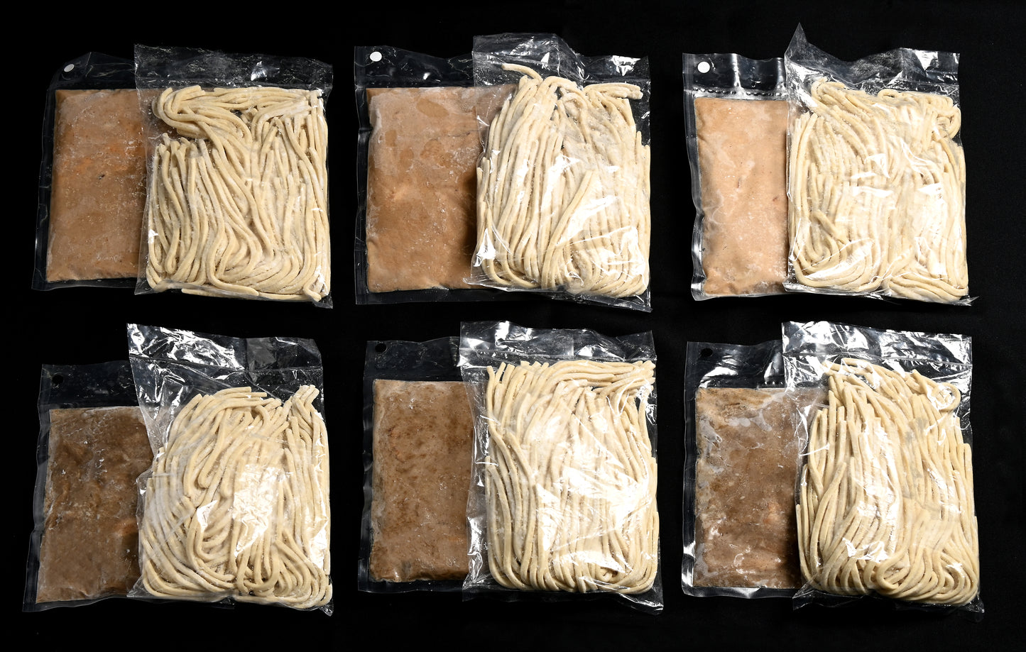【送料お得】濃厚つけ麺・白(海老)3食+黒(カツオ)3食セット