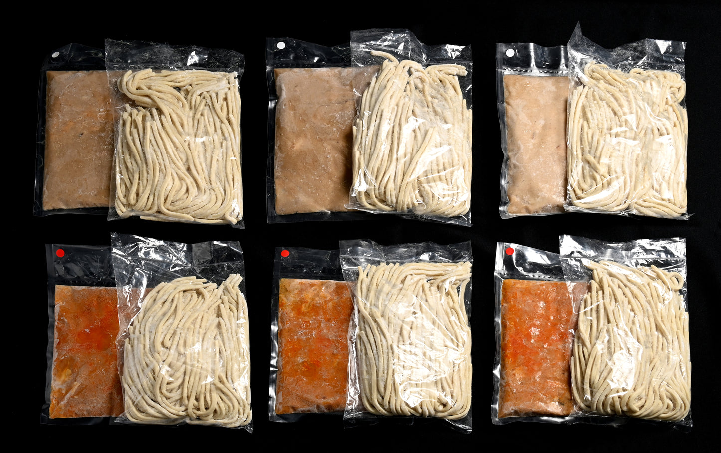 【送料お得】濃厚つけ麺・白(海老)3食+赤(旨辛)3食セット