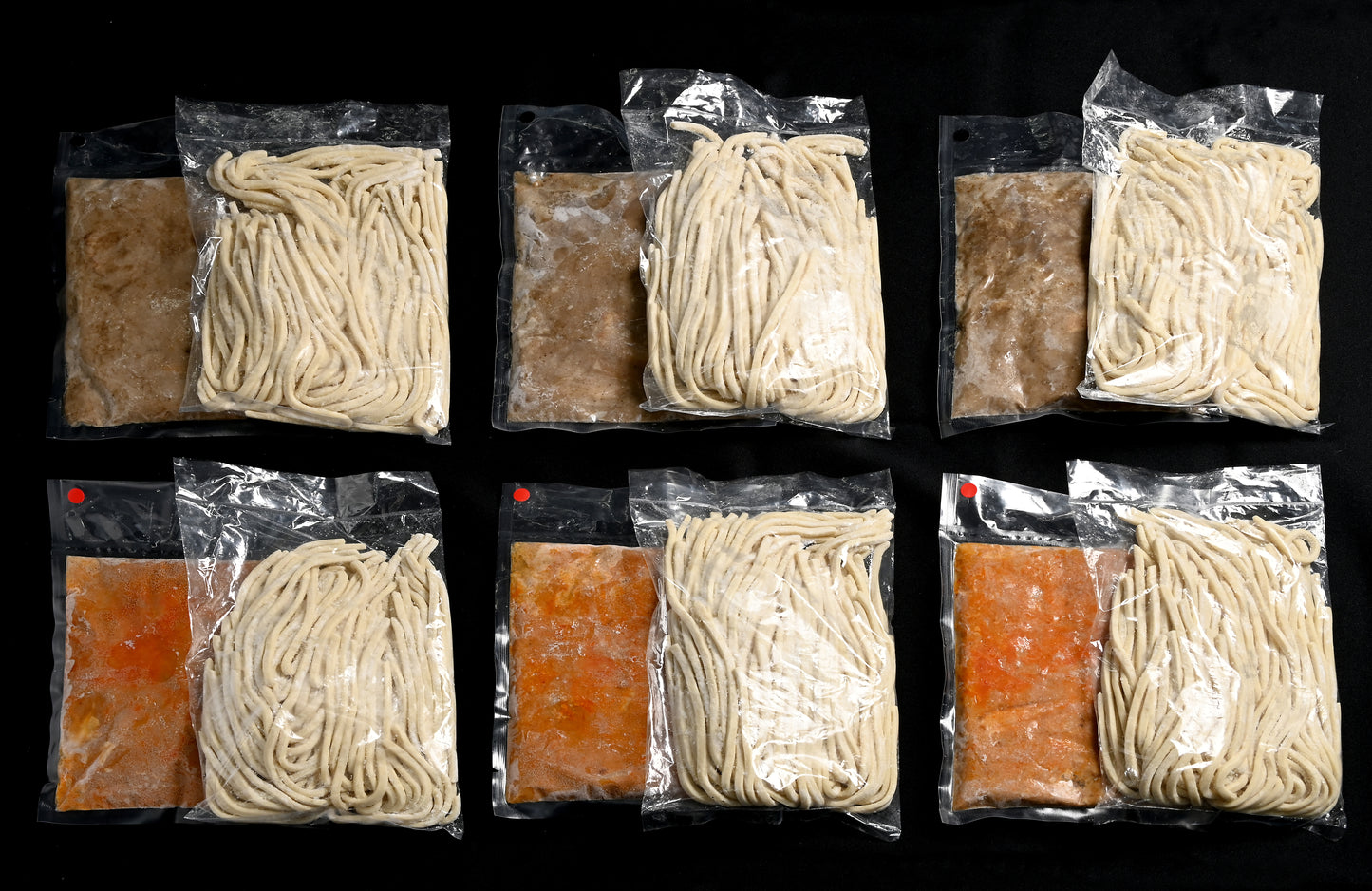 【送料お得】濃厚つけ麺・黒(カツオ)3食+赤(旨辛)3食セット
