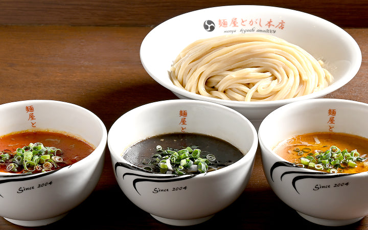 濃厚つけ麺・白(海老)黒(カツオ)赤(旨辛)各1食セット