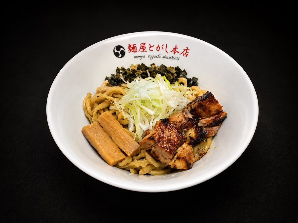 【期間限定】濃厚つけ麺・白（海老）黒（カツオ）赤（旨辛）各1食セット ＋極太手揉み煮干油そば３食セット
